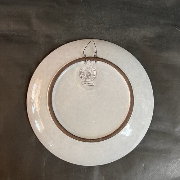 Handmade Ceramic Plate Floral Motif Kellinghusen von der Trenck Germany Vintage - Picture 4 of 7